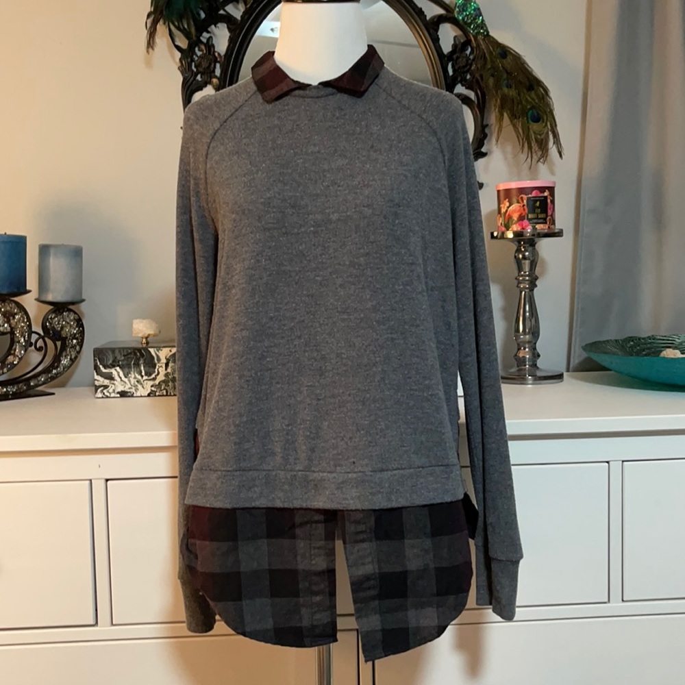 BCBG Sweater with Built in undershirt
